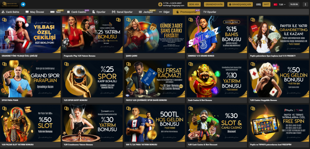 Grandbetting Bonusları